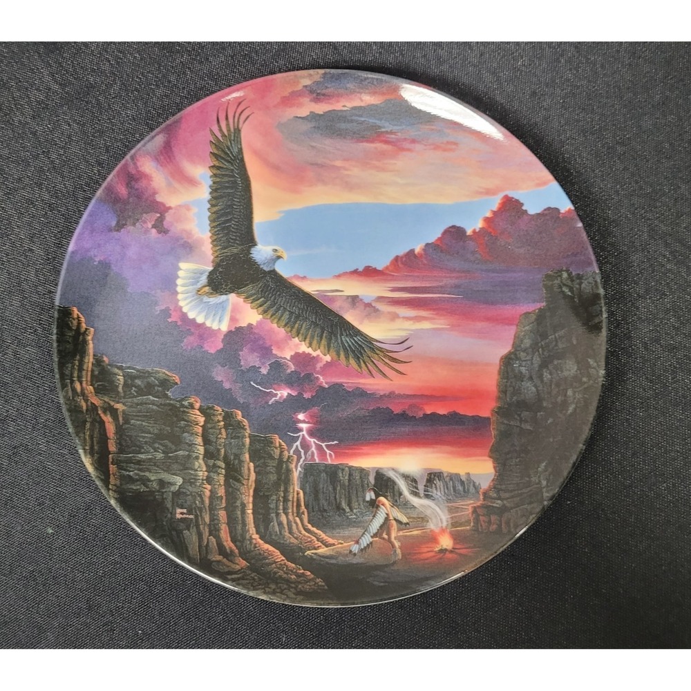 Vintage 1993 Crestley Collection "Eagle Dance" Collector Plate Lane Kendrick